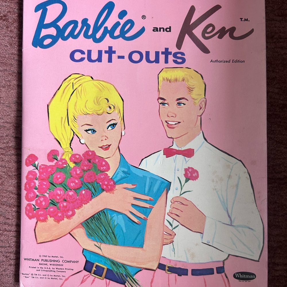 Mattel Pink and Blue Dolls with Accessories